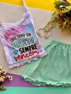 BABYDOLL SUEDE LUTE COMO UM BOLETO PORQUE ELES SEMPRE VENCEM - comprar online