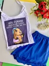BABYDOLL SUEDE VOU DORMIR QUALQUER COISA ESTOU ONLINE NO PIX
