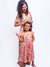 Vestido Longo Estampado Transpassado Adulto na internet