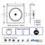 Spot Led 5w Quadrado Direcionável 6500k Branco Frio GalaxyLed - comprar online