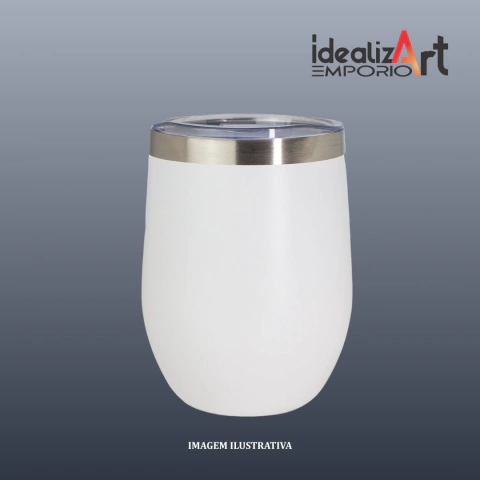 COPO TERMICO CUIA BRANCO 360ML COM TAMPA - comprar online