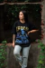 Remera negra con estampa en DTF de Trueno