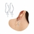 Argola Com Cruz Feminina Prata 925 Original Bruna Coração