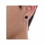 Brinco Masculino 8mm Zircônia Em Prata 950 Pedra Preta