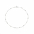Pulseira Feminina Bolinha 3mm Em Prata 925 Legítima