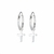 Brinco Feminino E Masculino Argola Cruz Prata 925 11mm Mas83