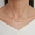 Choker Colar Feminino Elos Coração Prata Legítima 45c - comprar online