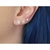 4 Brinco Para 3° Furo Zirconia Quadrado 925 Qua90 - comprar online
