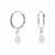 Brinco Argola Pingente Gota Zirconia Legitima 925