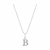 Colar Letra B Inicial Prata 925