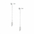 Brinco Corrente De Prata 925 Franja Ear Line