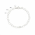 Pulseira Infantil Delicada Elo Coração 15cm Ajustável Prata - comprar online