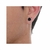 Brinco Masculino Zirconia Preto Onix Prata 925 Grande 8mm