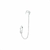 Brinco Com Corrente E Piercing Fake Argola Prata 925