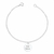 Pulseira Feminina Com Letra Inicial Personalizada Prata 925