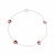 Pulseira Feminina Lapidação Coração Prata 925