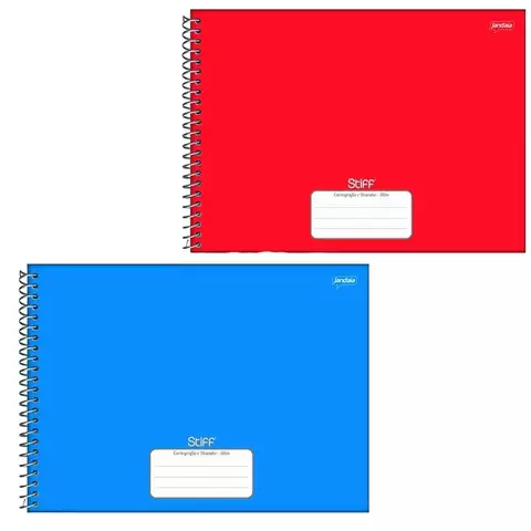 Caderno de Cartografia e Desenho Stiff Azul