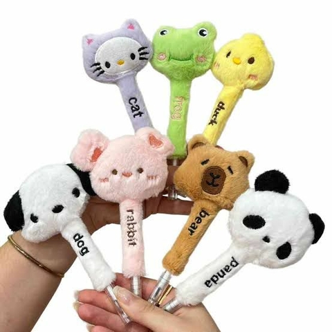 Caneta Pelúcia bichinhos