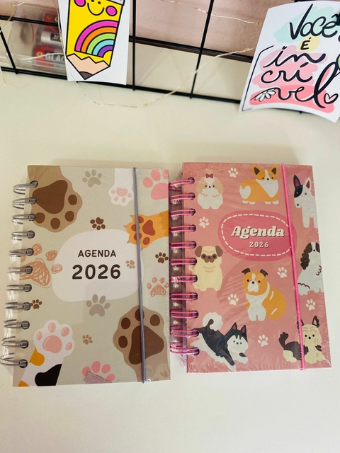 Agenda 2026 Pequena Cachorrinhos e Patinhas