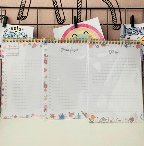 Bloco De Notas Florido - comprar online