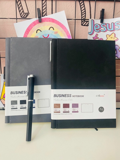 Agenda Permanente Aveludada Business Com Caneta - comprar online