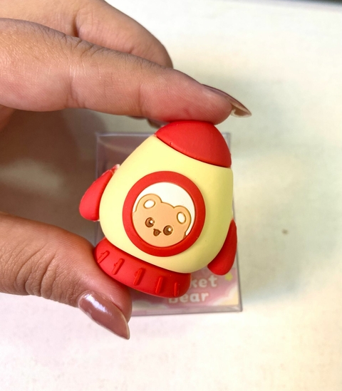 Apontador foguete vermelho