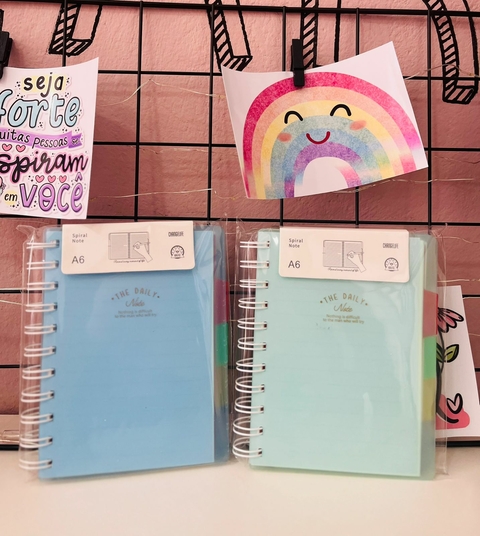 Caderneta com Divisórias Transparente - comprar online