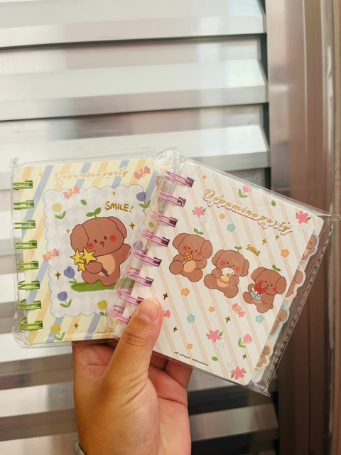 Caderneta Com ursinhos com Divisórias