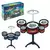 Mini Bateria Infantil com 8 Peças - Ursinho&Cia