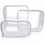 Kit Organizador Transparente 3 Peças Necessaire Saida Maternidade