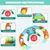 Brinquedos de Viagem de Aprendizagem Montessori com Som