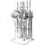 Kit 25 Talheres Prata Cozinha Alta Qualidade + Suporte