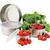 Jogo 5 Potes Tigela Inox com Tampa Hermética Conjunto Redondo Geladeira - Utilizatto