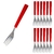 Imagem do Kit C/ 6 Garfo Sobremesa Talher Aço Inox Vermelho Para Restaurante, Casa, Bar, Hotel Linha Canadá