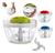 Mini Processador Manual 4 Cores Triturador de alimentos Triturador Picador 3 Lâminas - comprar online