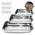 Imagem do Assadeira inox retangular alta p/ bolo travessas e bandejas pra assar 30cm