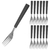 Kit C/ 6 Garfo Talher Aço Inox Preto Para Restaurante, Casa, Bar, Hotel - comprar online