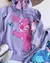 Vestido em Moletom Peluciado Stitch Lilás - comprar online
