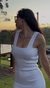 Vestido Branco Tricô - comprar online