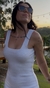 Vestido Branco Tricô