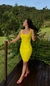 Vestido Decote Quadrado em Tricot - comprar online