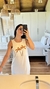 Vestido Longo em Linho Bordado Coqueiros na internet
