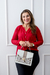 Bolsa feminina de couro com floral bege – Luciana na internet