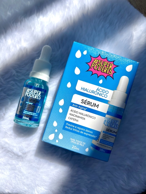 Sérum Facial Ácido Hialurônico Anti-Aging - Para Todos os tipos de pele - Super Poderes - 20ml