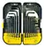 KIT CHAVE ALLEN 9PÇS/CHAVE TORX 9PÇS EXTRA LONGA 1,5A10MM/T10A T50 TITANIUM 08029