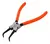 ALICATE PARA ANEIS INTERNO/CURVO 5'' 387 - CORNETA