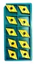 INSERTO METAL DURO DNMY 150605 BC 35N P35 BRASSINTER (10PÇS) - comprar online