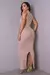 Vestido Longo com Gola - Nude na internet