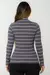 Blusa Cacharrel Listrada - Cinza Chumbo na internet