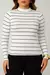 Blusa Cacharrel Listrada - Branco - comprar online